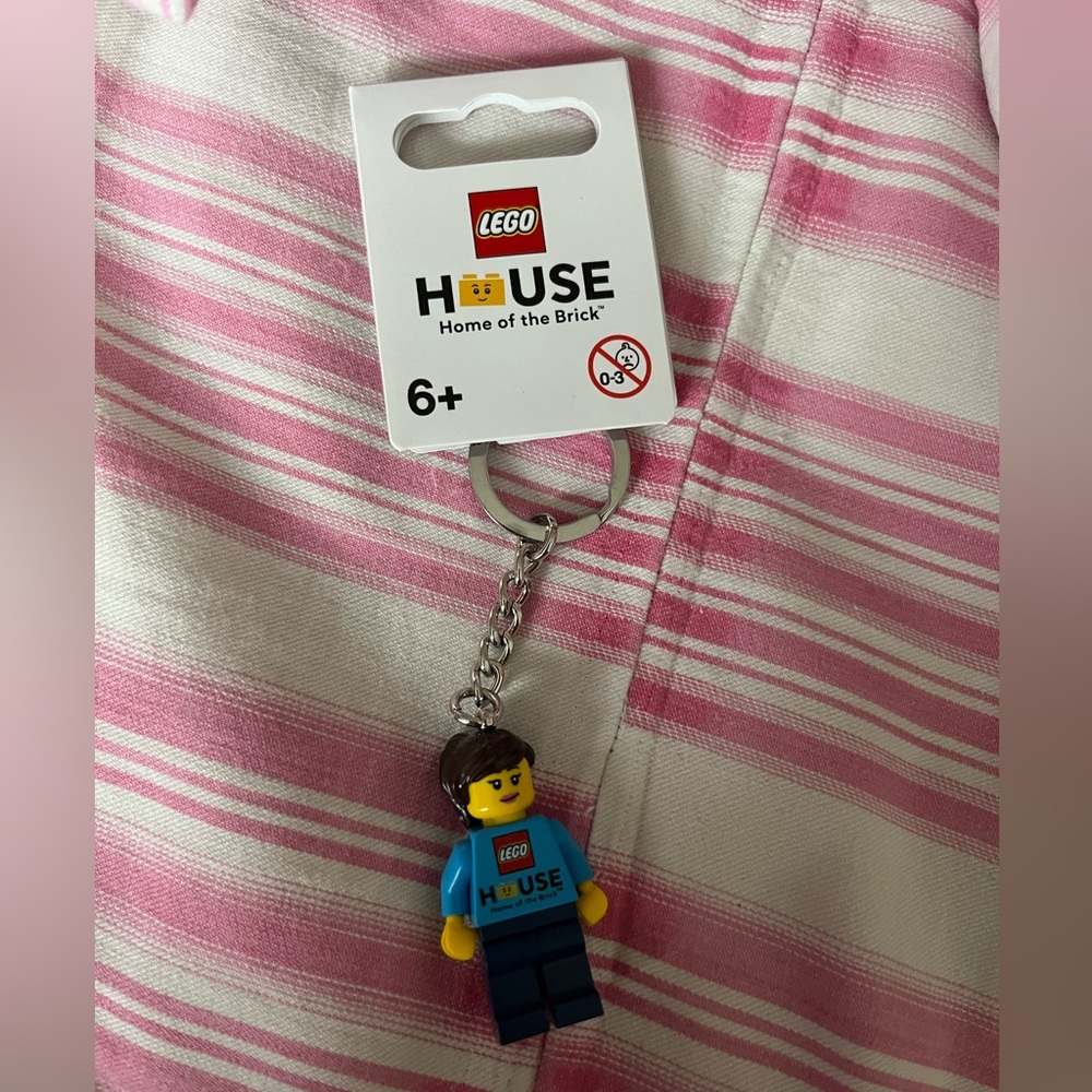 LEGO HOUSE Home of the Brick minifigure keychain
